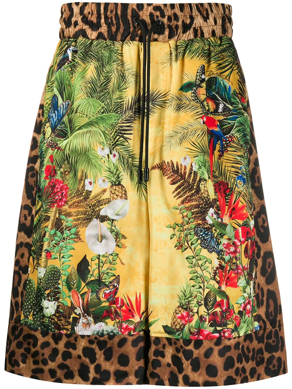 Safari print loose-fit shorts - 1