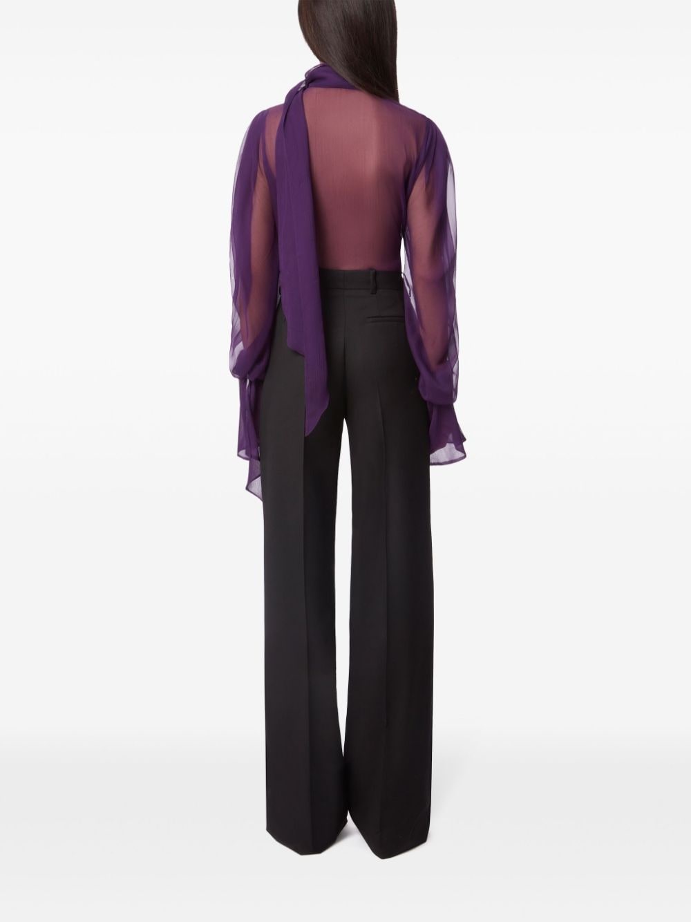 Straight Wool Trousers - 4