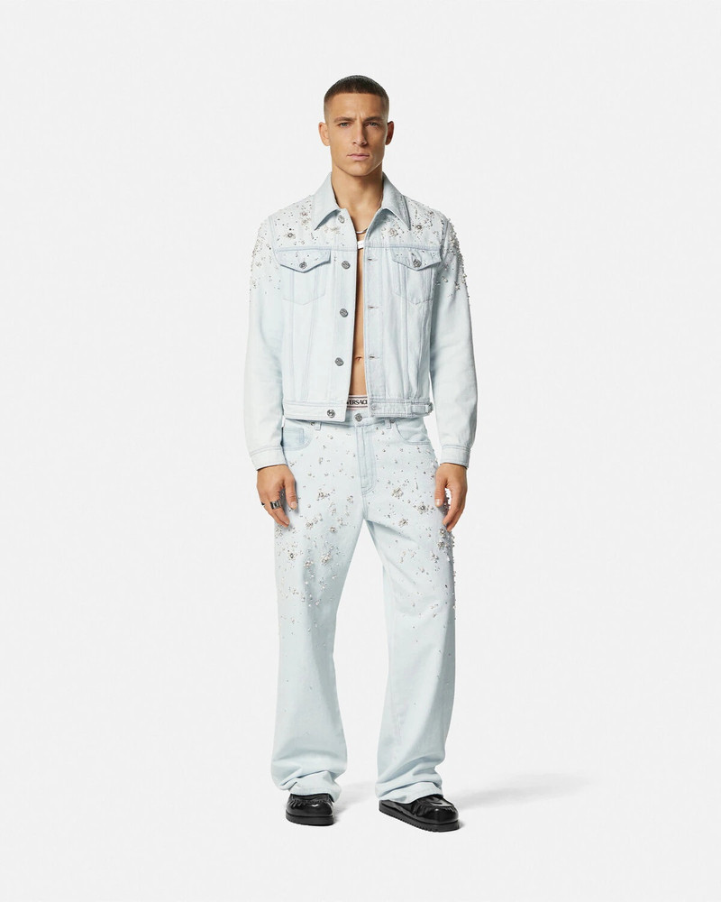 VERSACE Embellished Jeans outlook