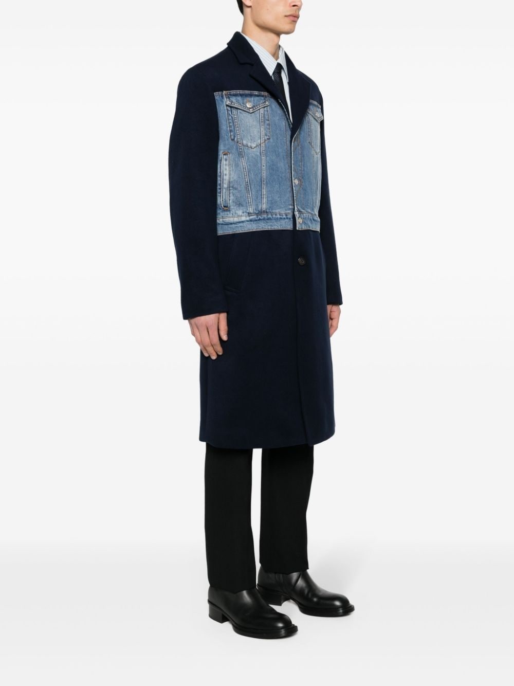 Hybrid single-breasted coat - 3