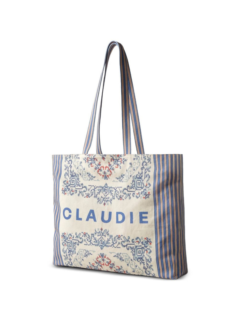 figurative-pattern logo-print beach bag 4