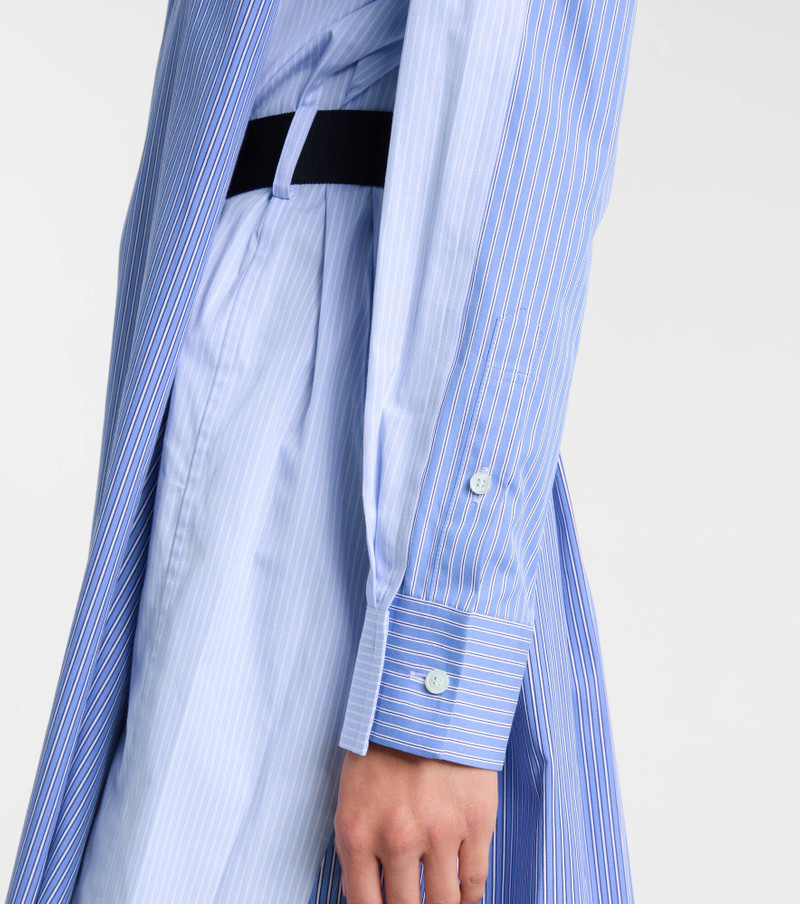 Striped cotton poplin shirt dress 5