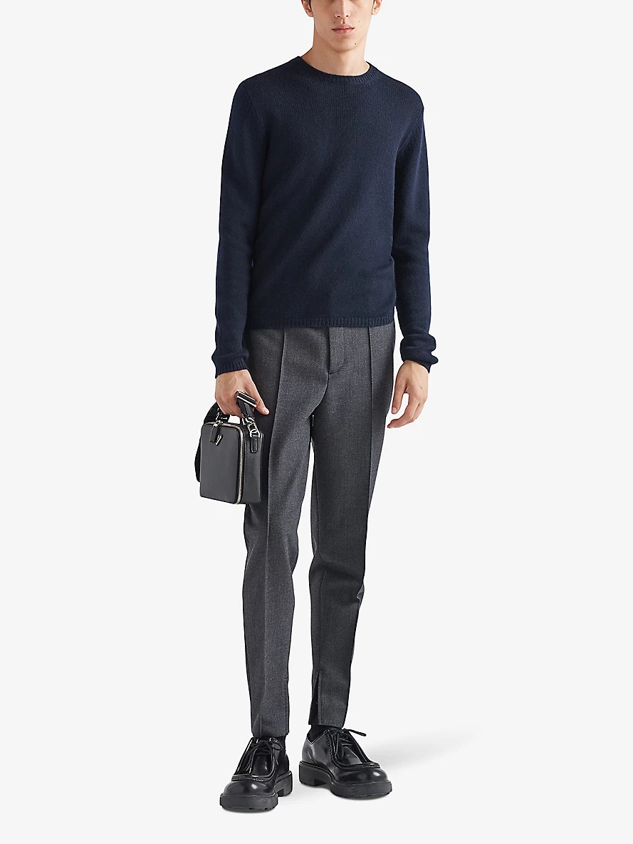 Crewneck regular-fit cashmere jumper - 2