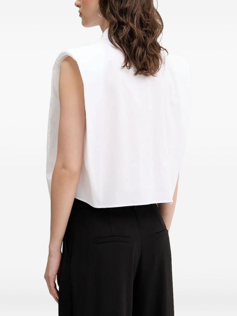 HUGO sleeveless patch-pocket shirt outlook
