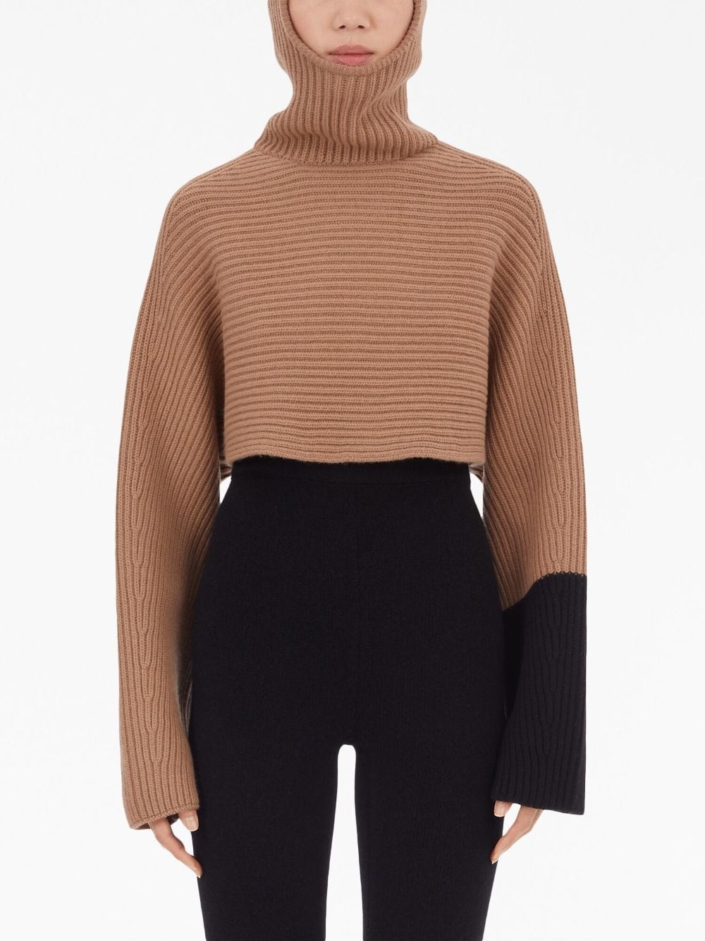 colour-block ribbed jumper - 3