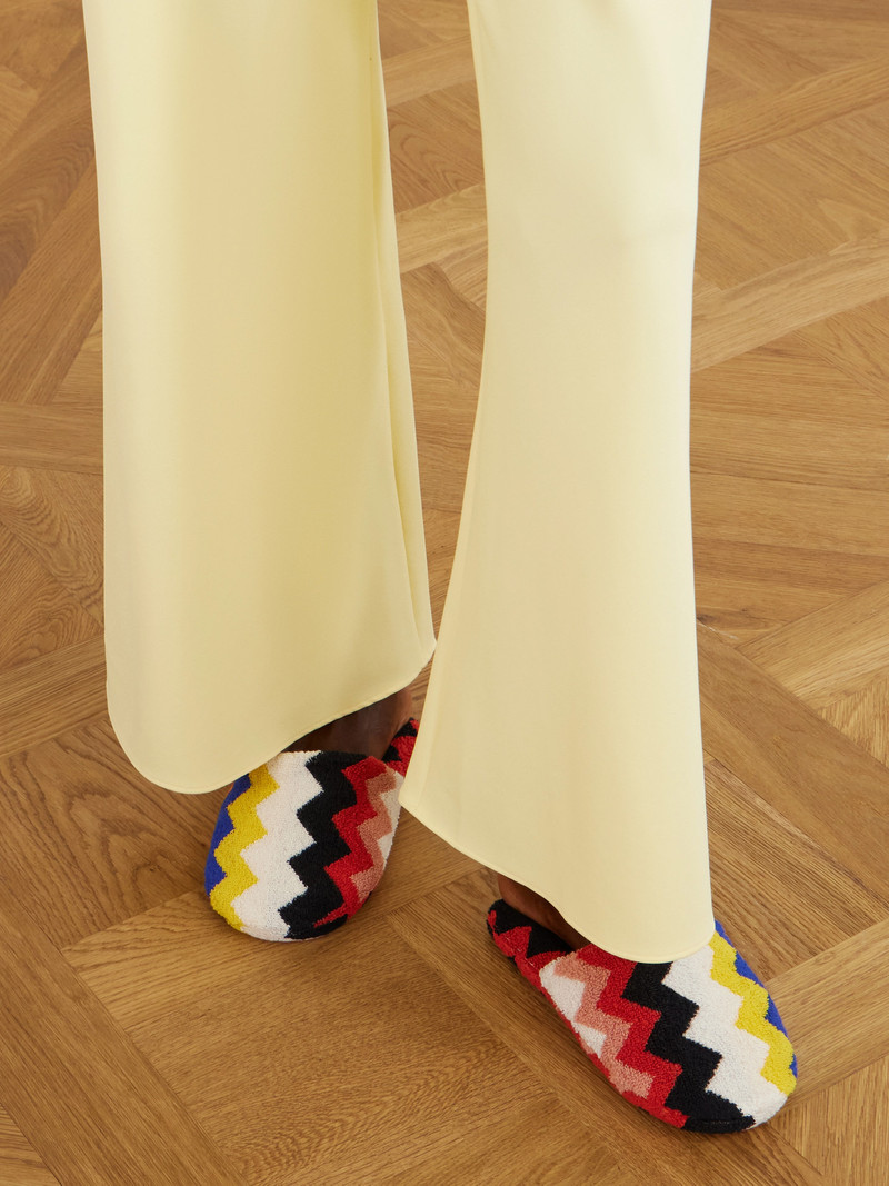 Missoni Striped Cotton-terry Slippers outlook