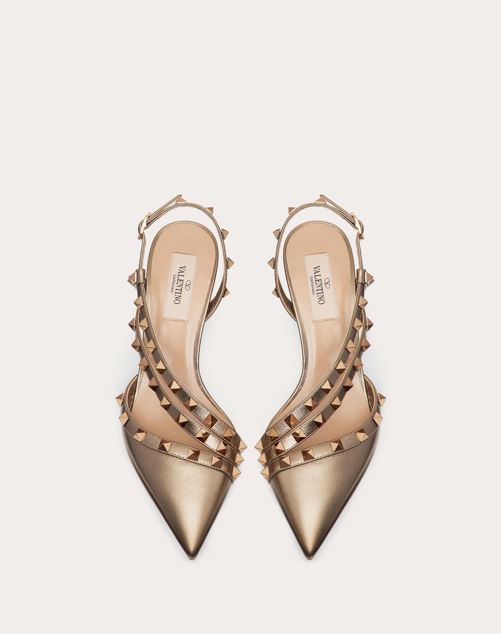 Rockstud Metallic Slingback Pump 65 mm - 4