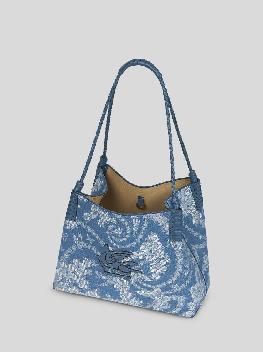SMALL DENIM LIBRA TOTE BAG - 5