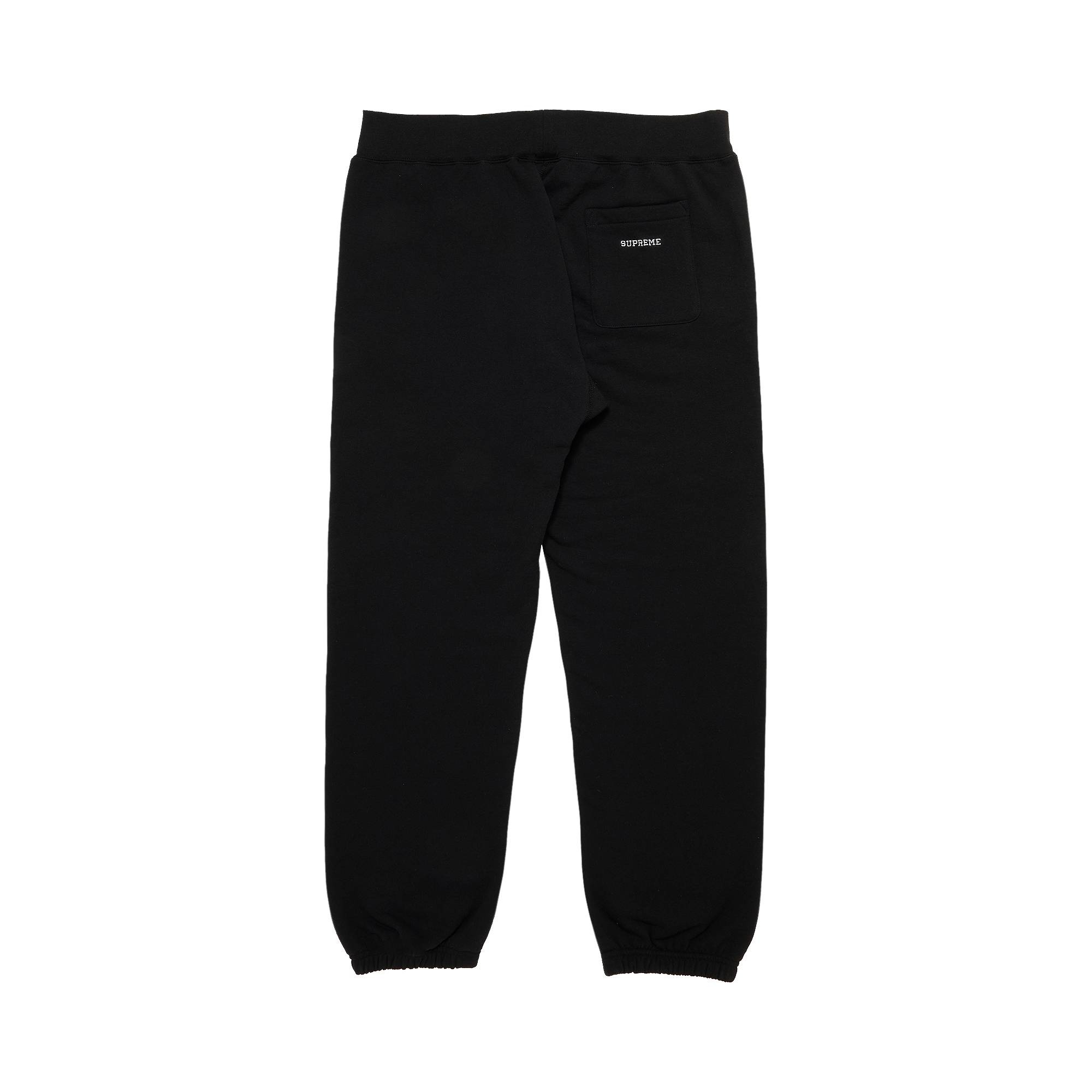 Supreme x Swarovski S Logo Sweatpant 'Black' - 2