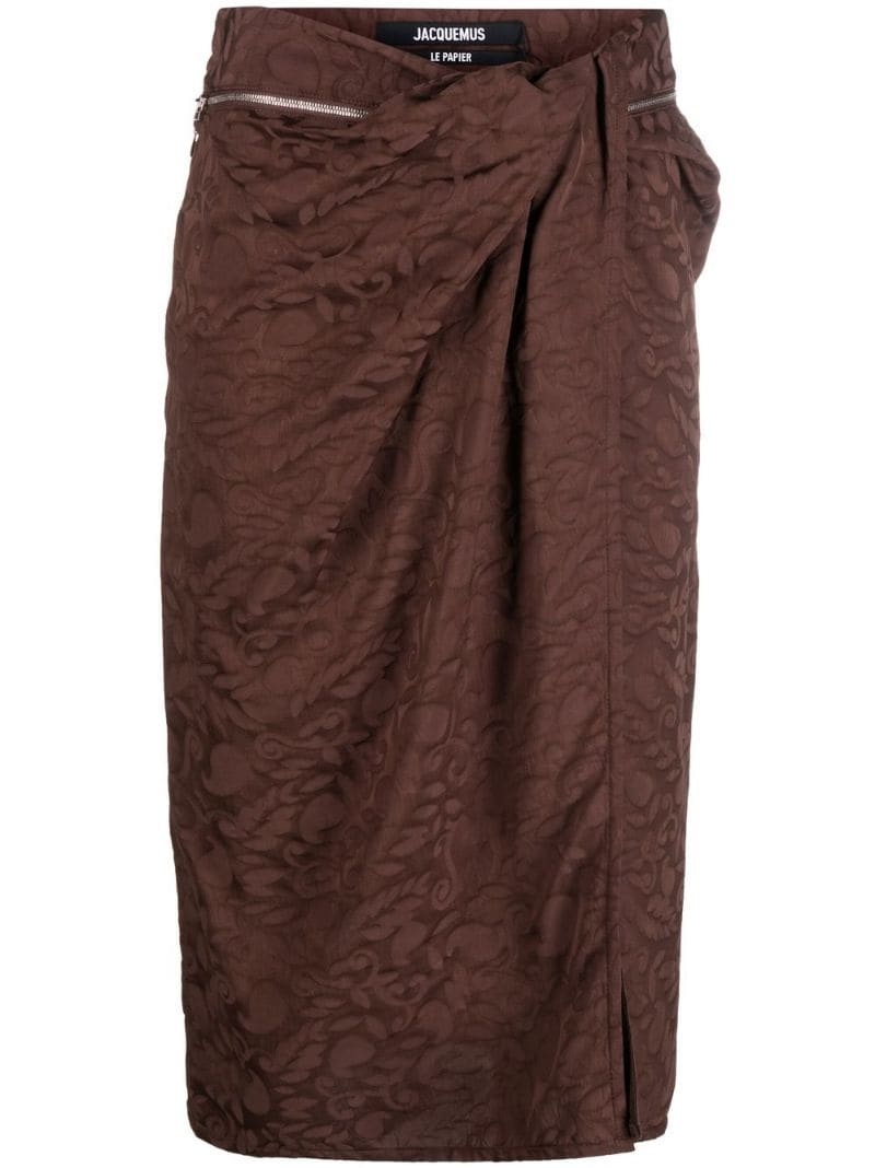 Bodri gathered midi skirt - 1