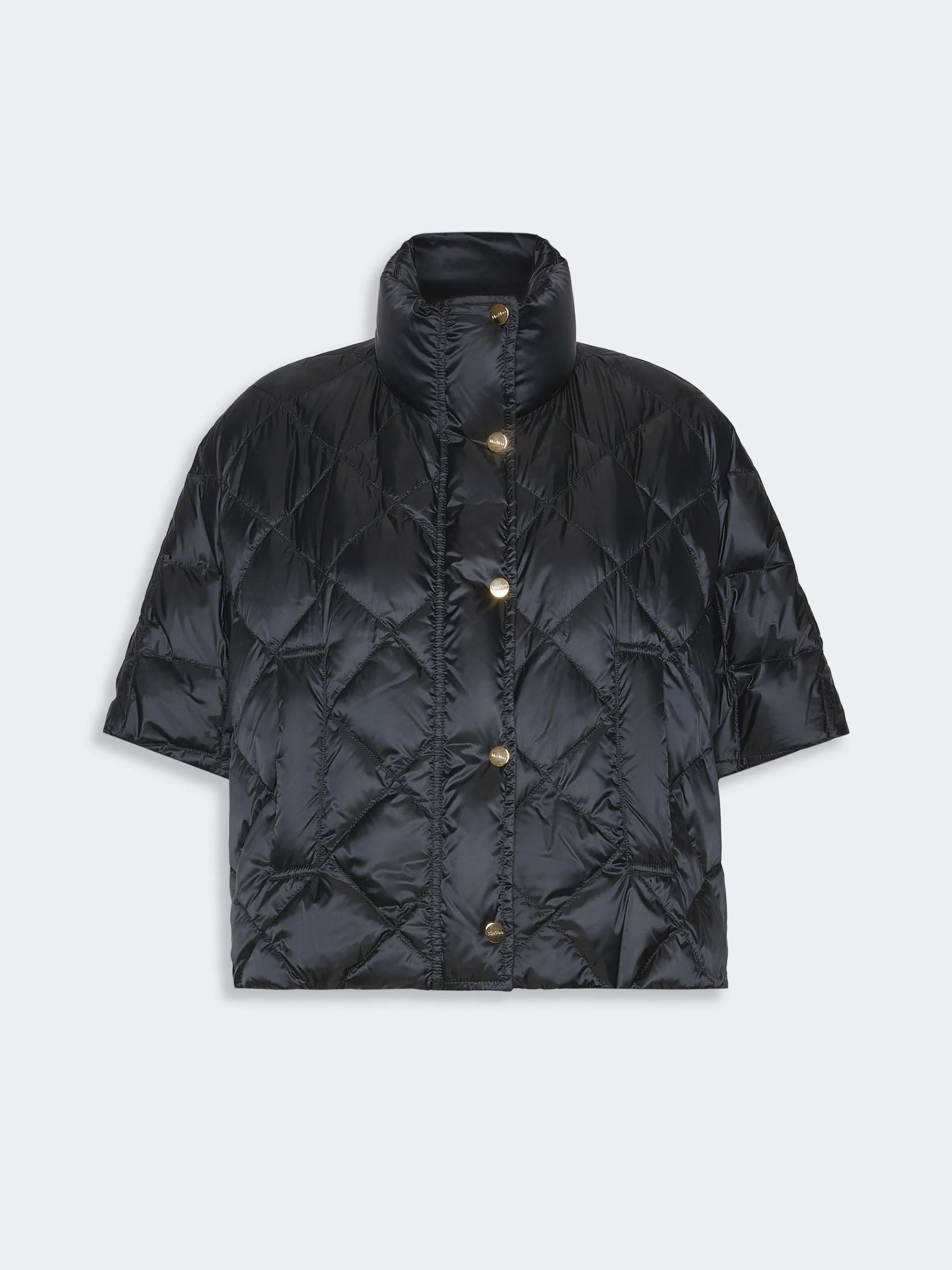 TRESI Water-repellent canvas padded cape - BLACK - 1