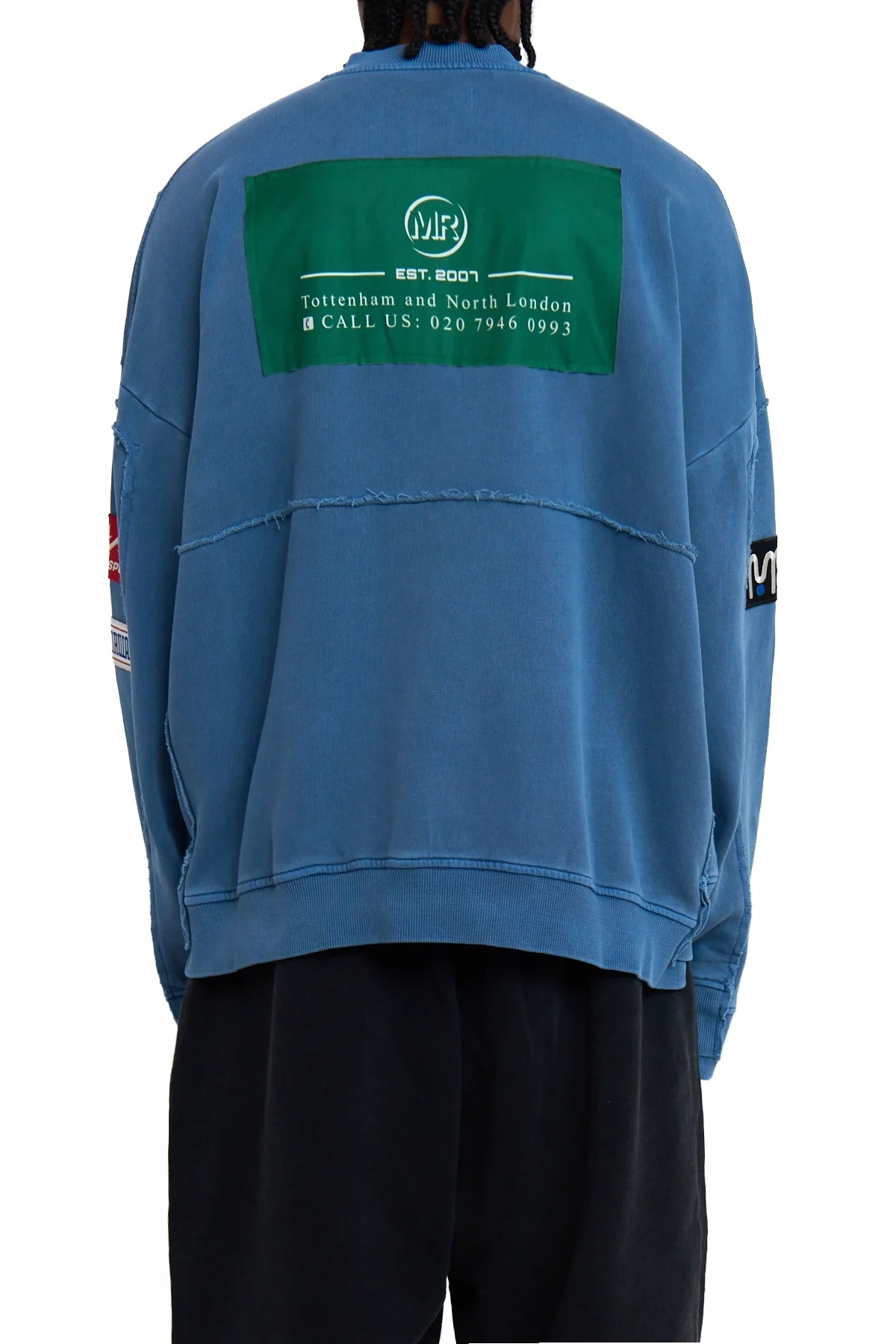 Martine Rose Zip Up Crew Blue - 7