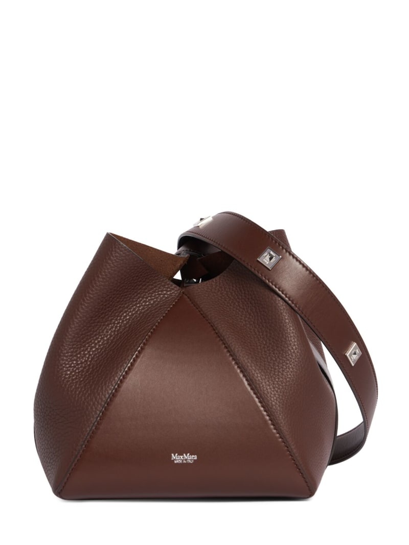 Max Mara Small MM leather bucket bag | luisaviaroma | REVERSIBLE