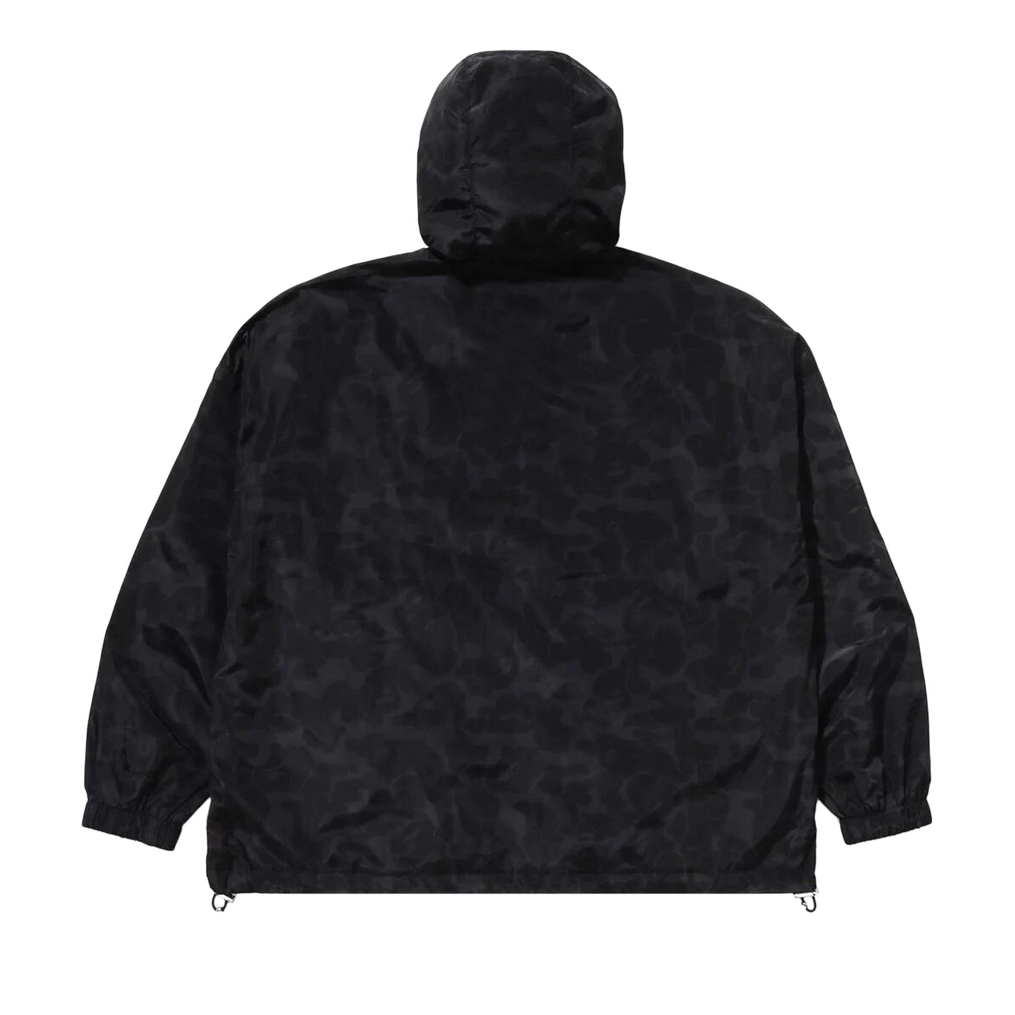 BAPE Solid Color Nylon Hooded Jacket 'Black' - 2