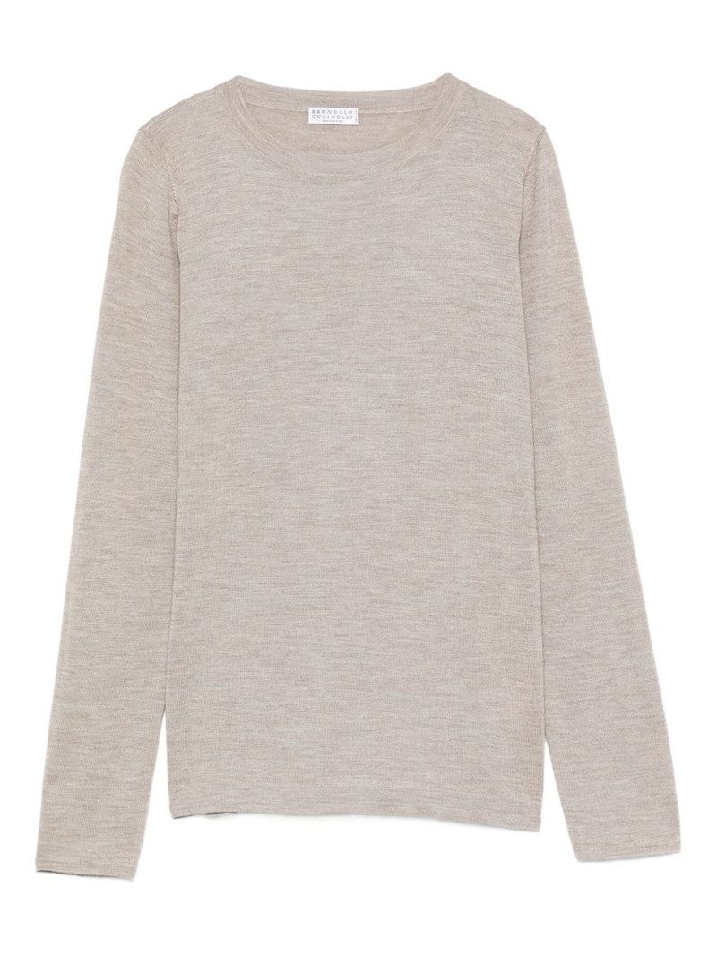 long-sleeve round-neck sweater 1