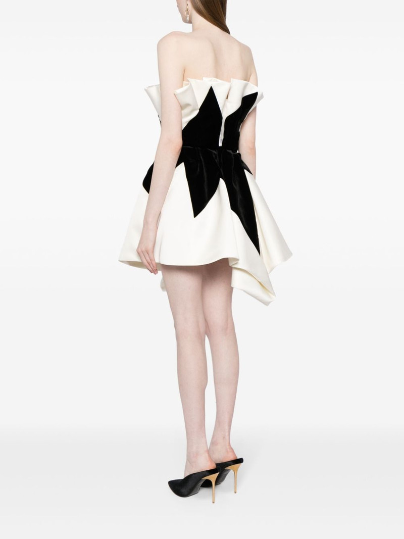 strapless flared minidress 4
