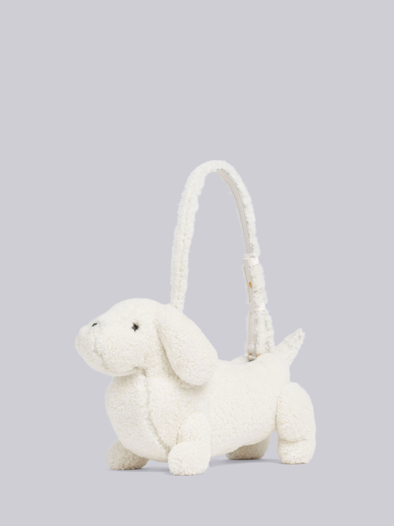 Curly Merino Shearling Hector Baguette Shoulder Bag 3