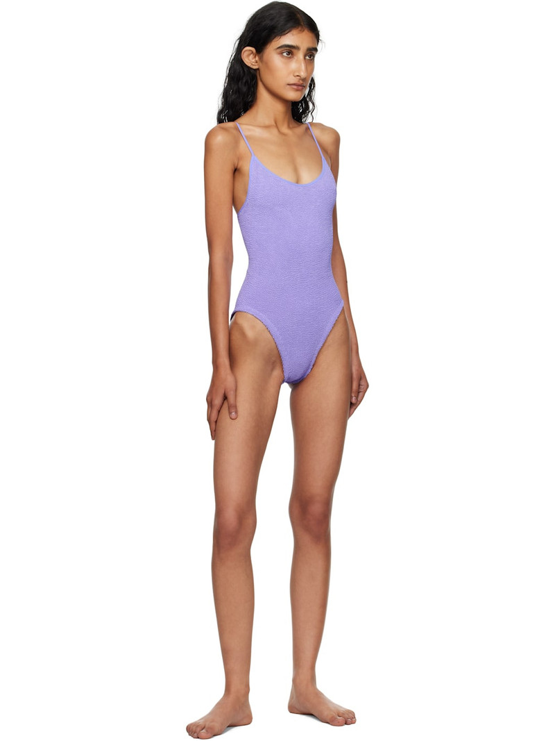 Hunza G Purple Pamela Swimsuit outlook
