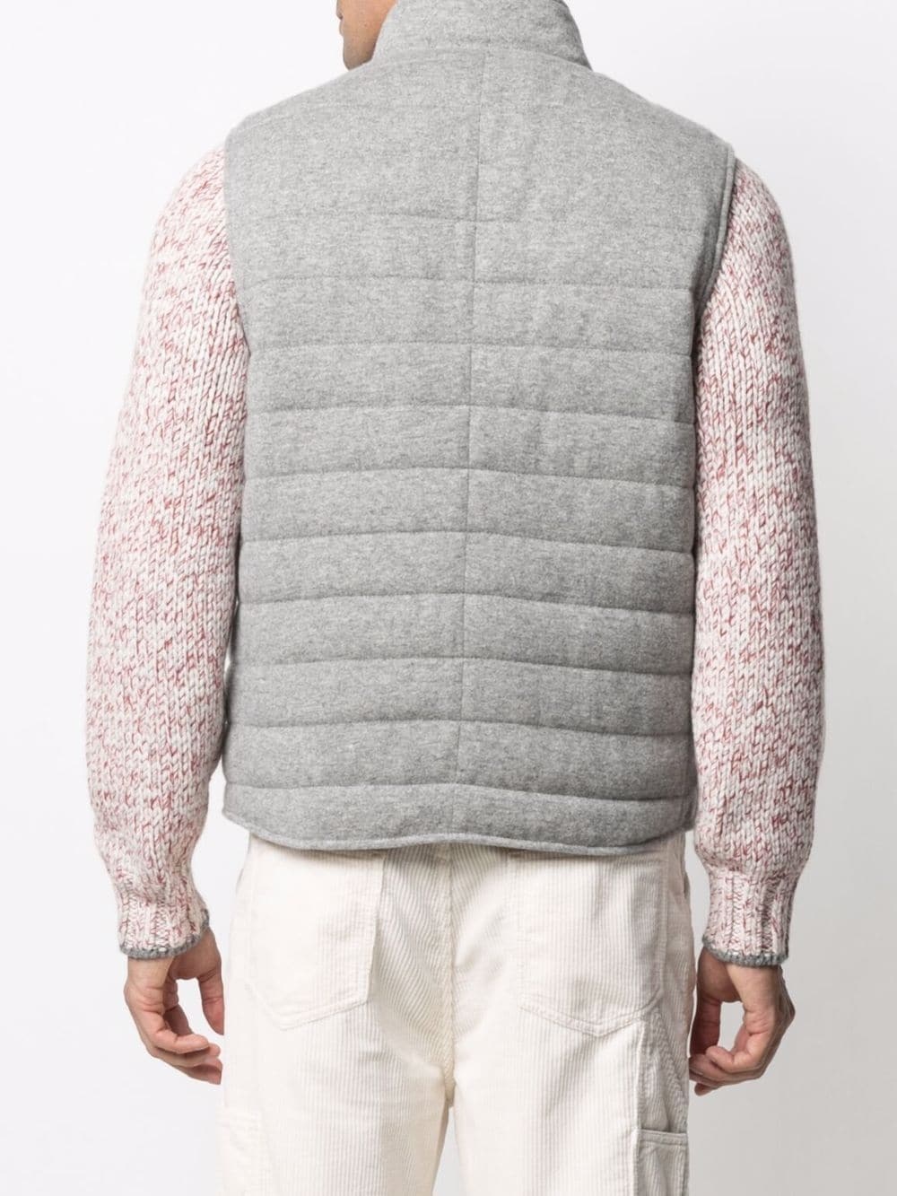 quilted down gilet - 4