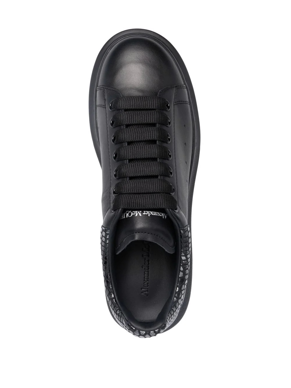 Oversized snakeskin-effect sneakers - 4
