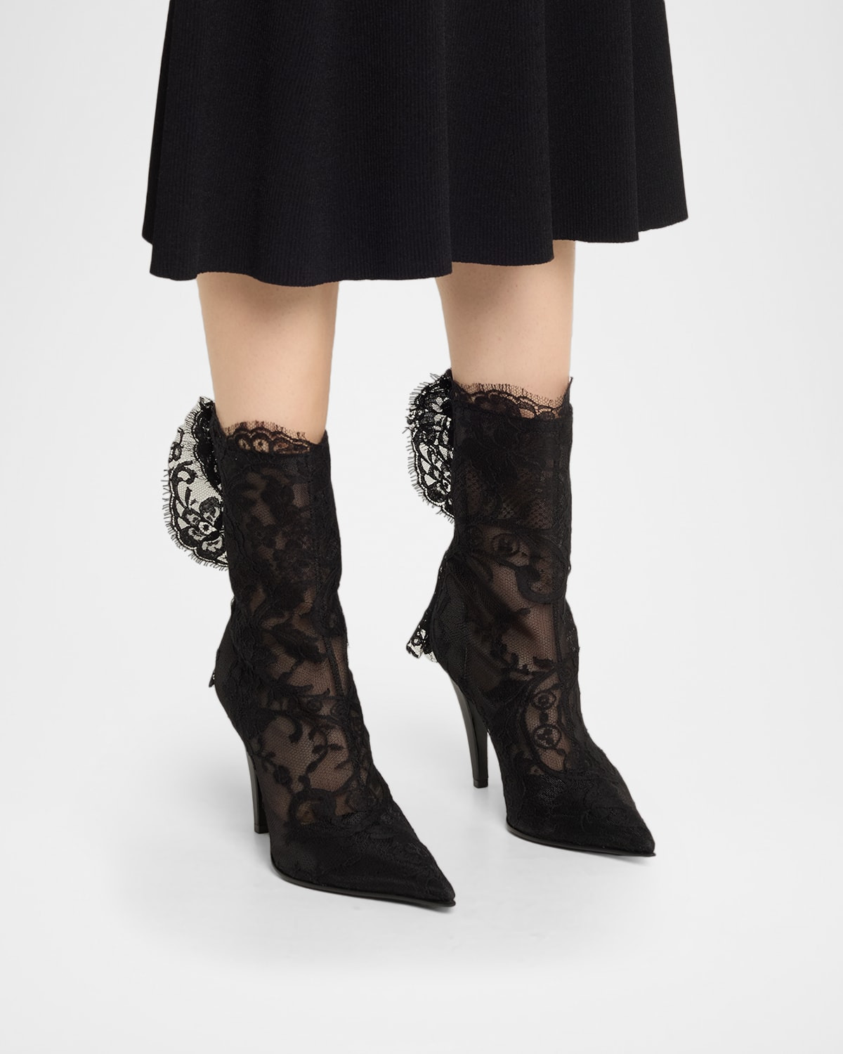 Heron Lace Ankle Boots - 2