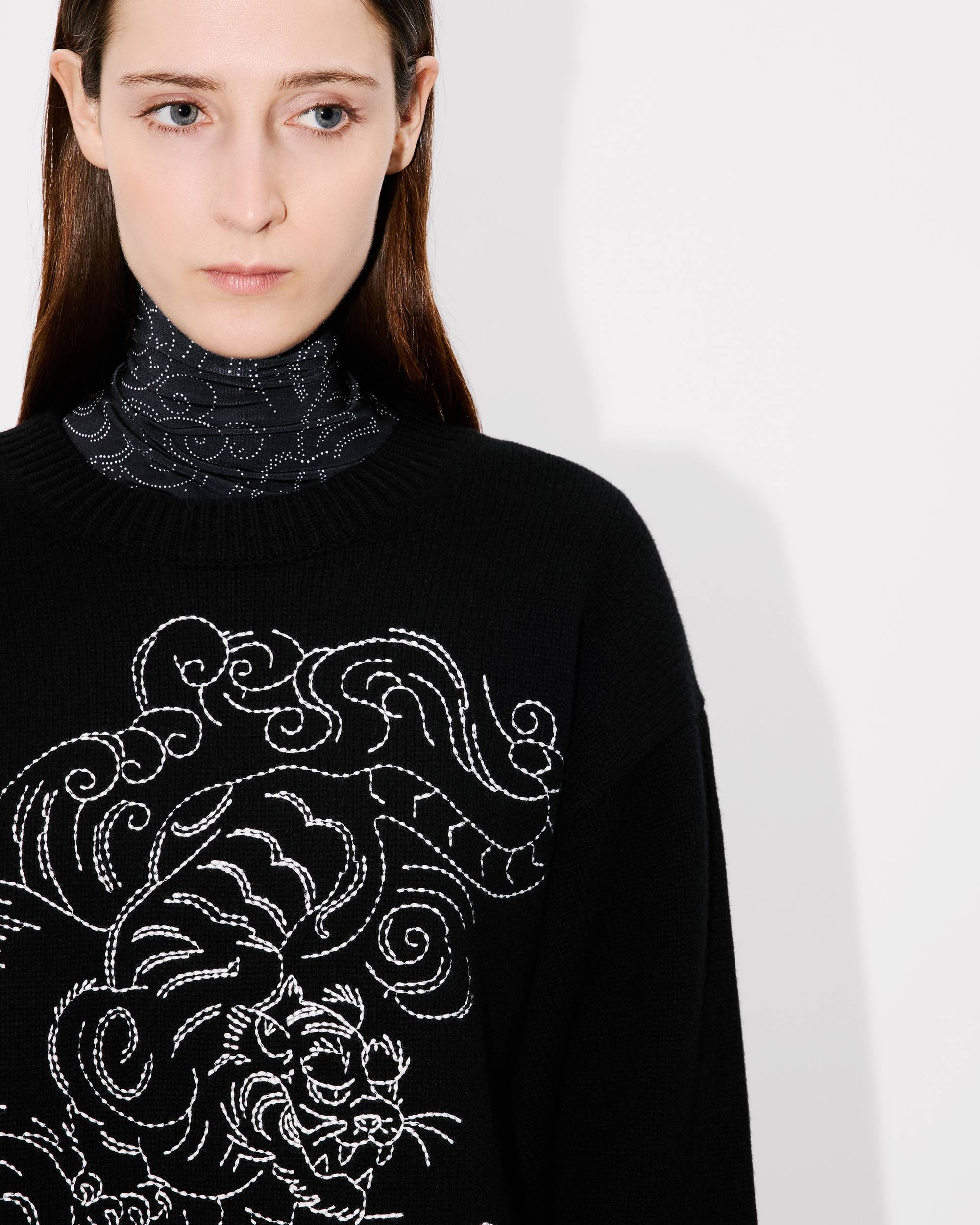'KENZO Star Tiger' genderless embroidered wool jumper - 6