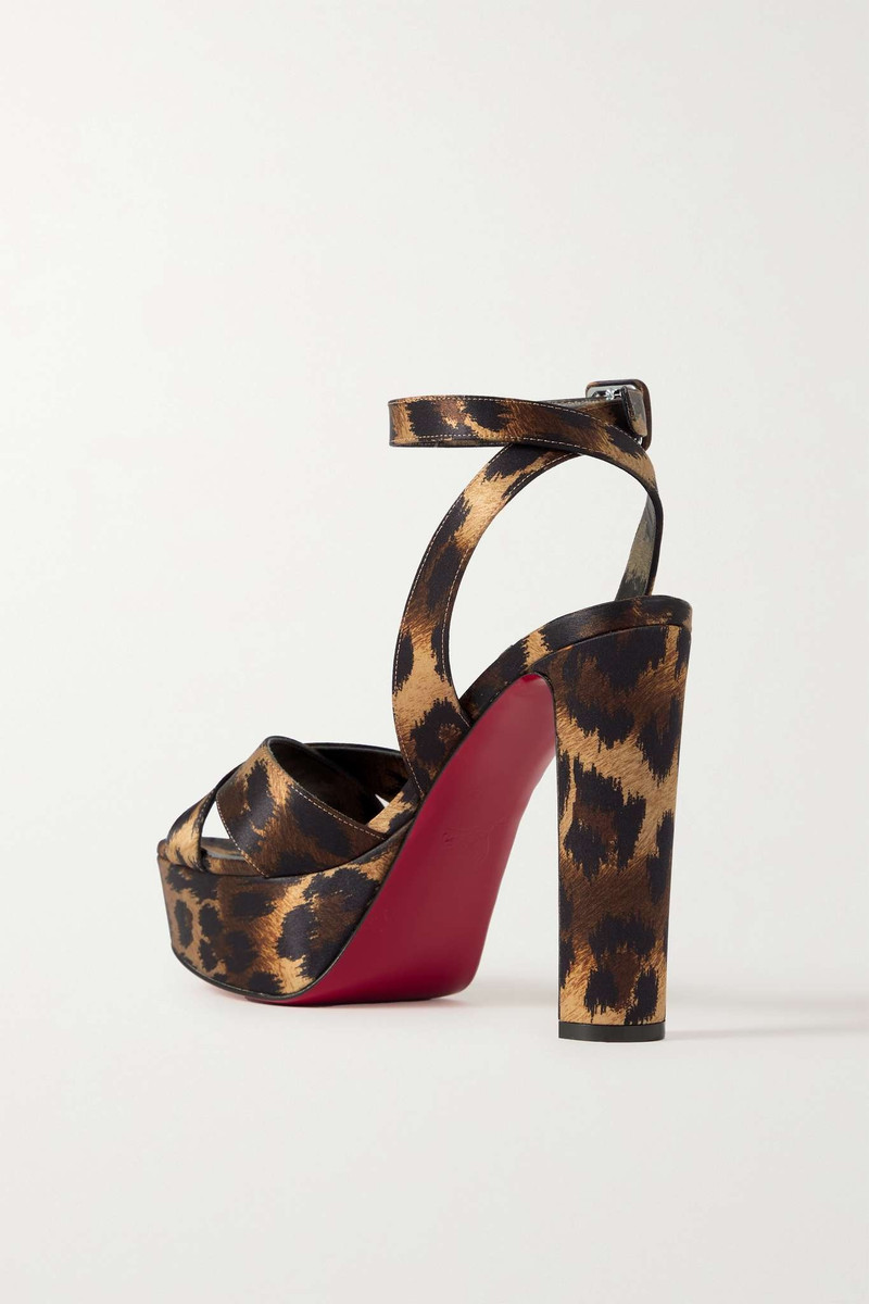 Supramariza 130 leopard-print satin pumps 3