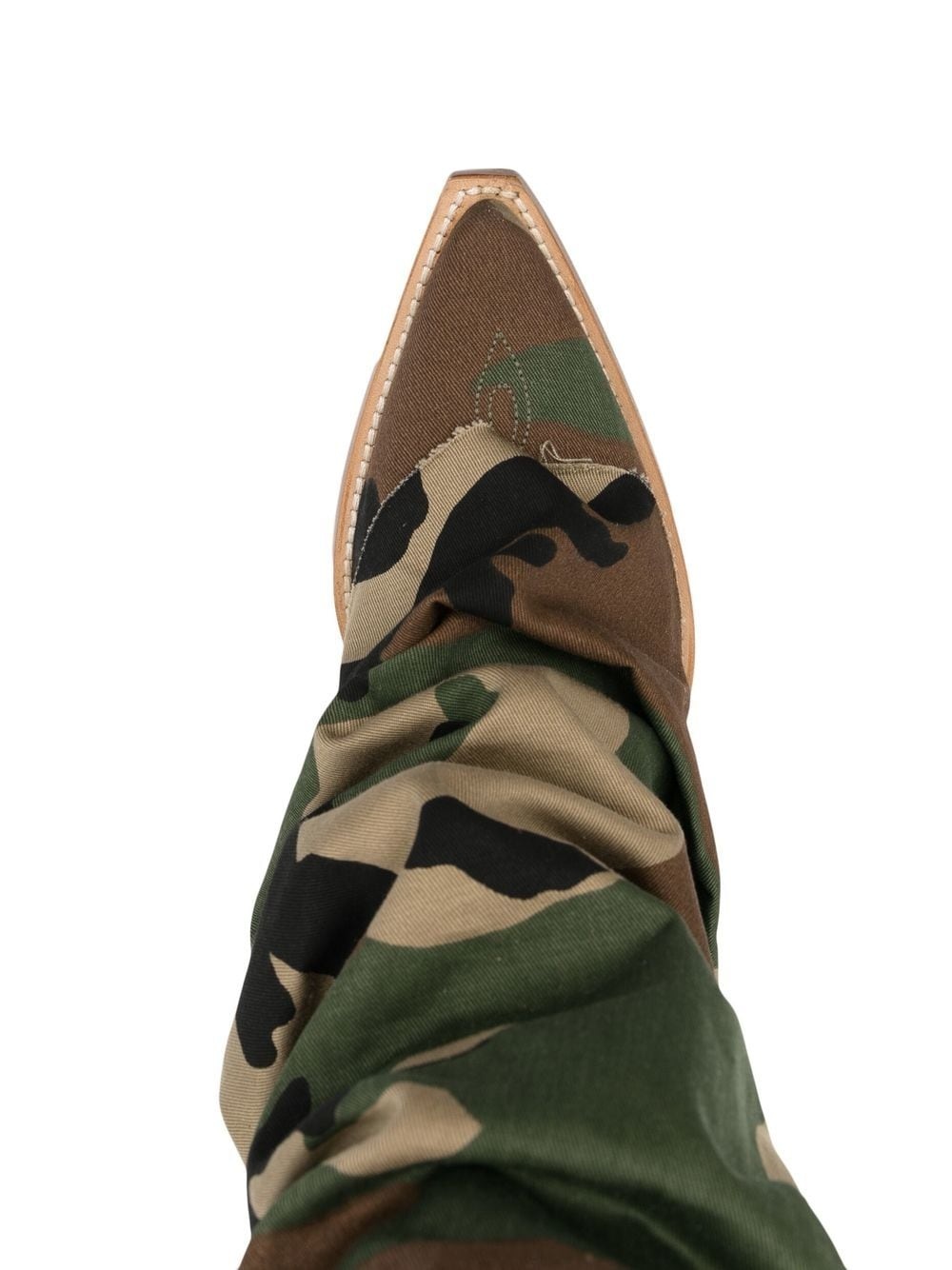 camouflage-print 55mm knee-high boots - 4