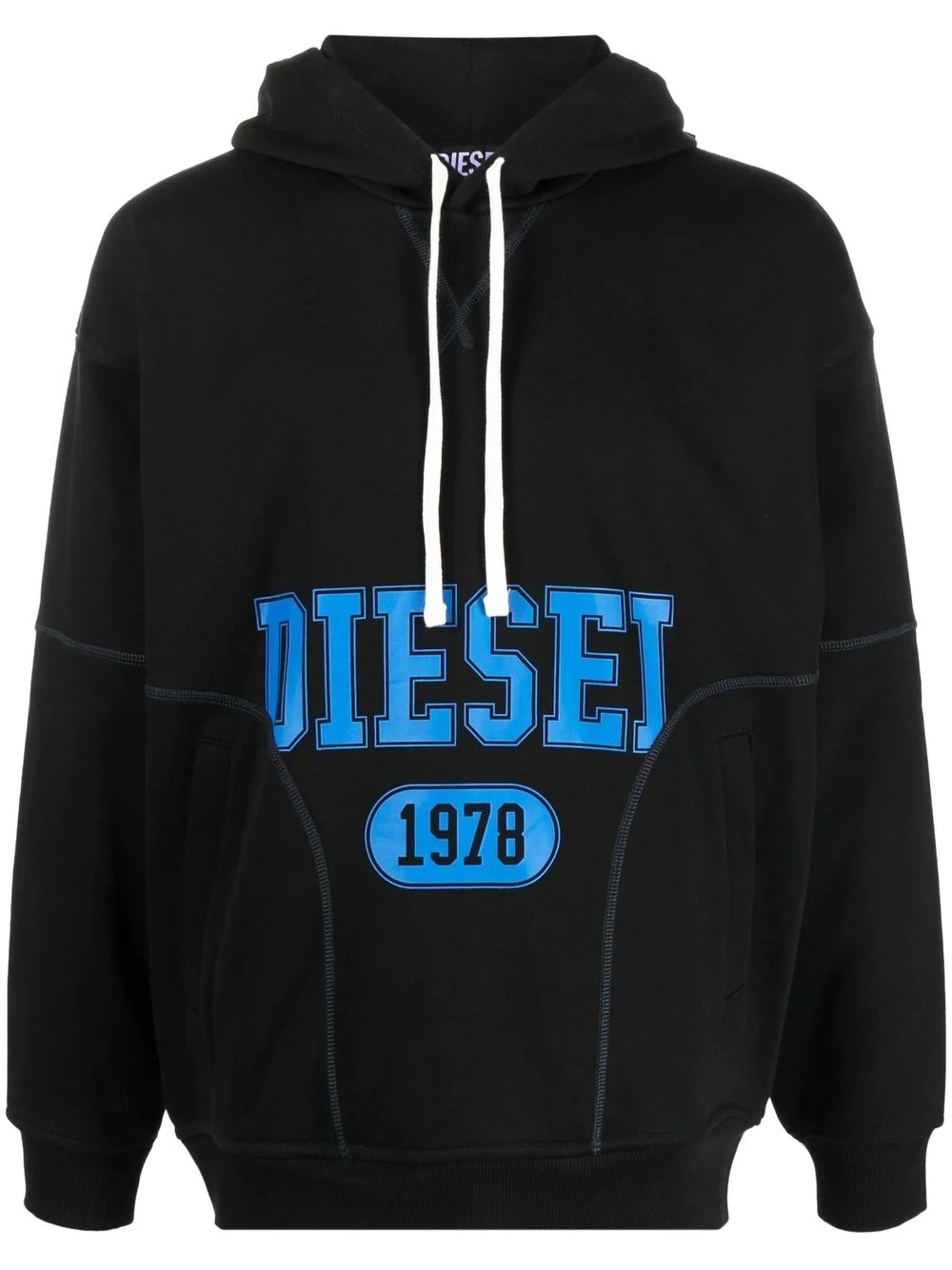 S-MUSTER logo-print hoodie - 1