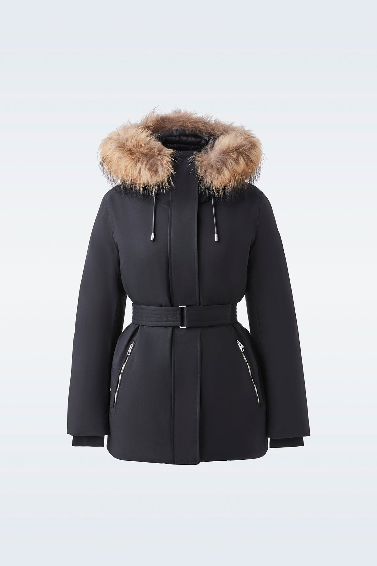 JENI-FZ 2-in-1 Down parka with removable bib & fur trim - 1