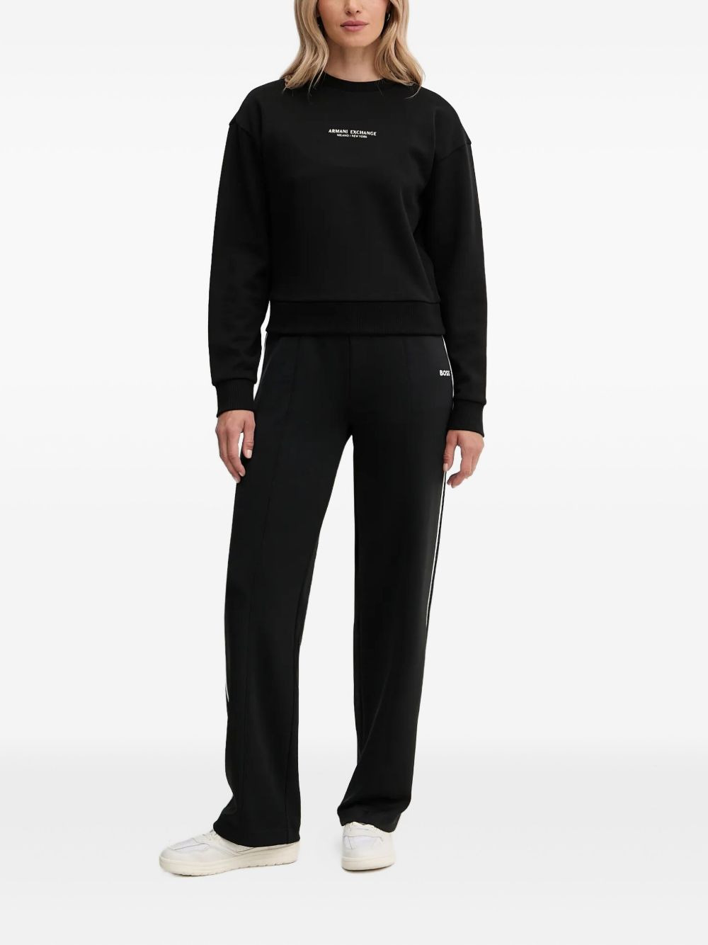 side-stripe trousers - 2