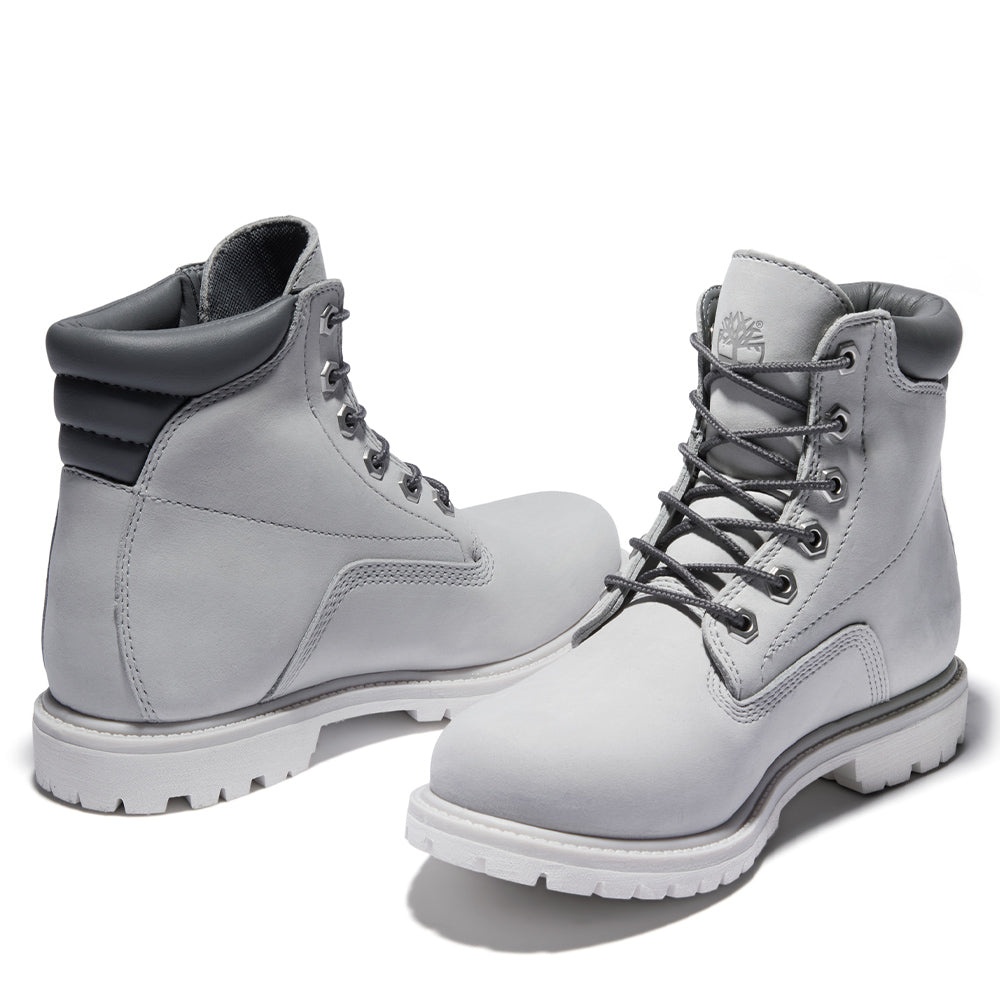 (WMNS) Timberland Waterville 6 Inch Waterproof Boots 'Light Grey' A2M1UM29 - 4
