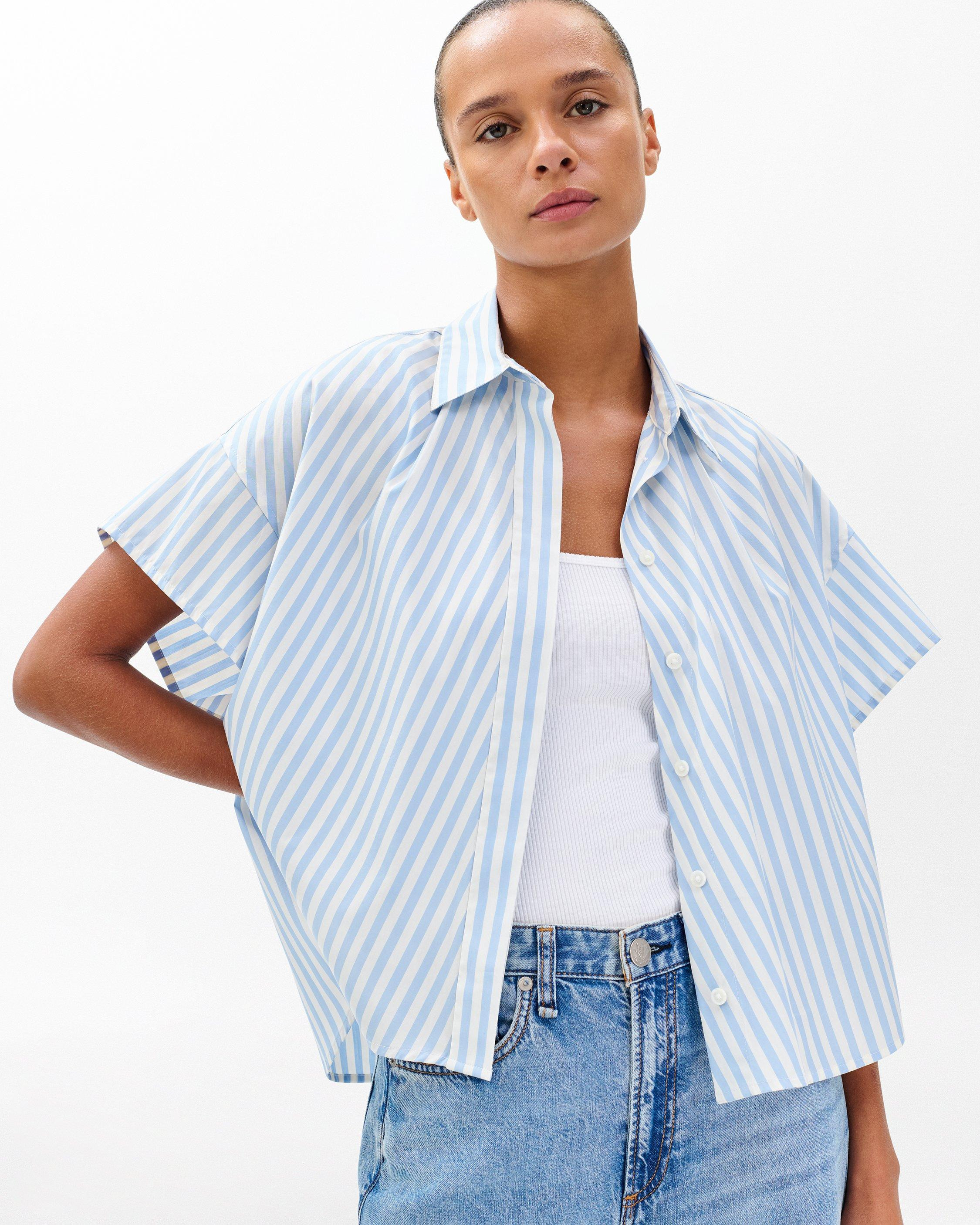 Martha Striped Short-Sleeve Shirt - 3