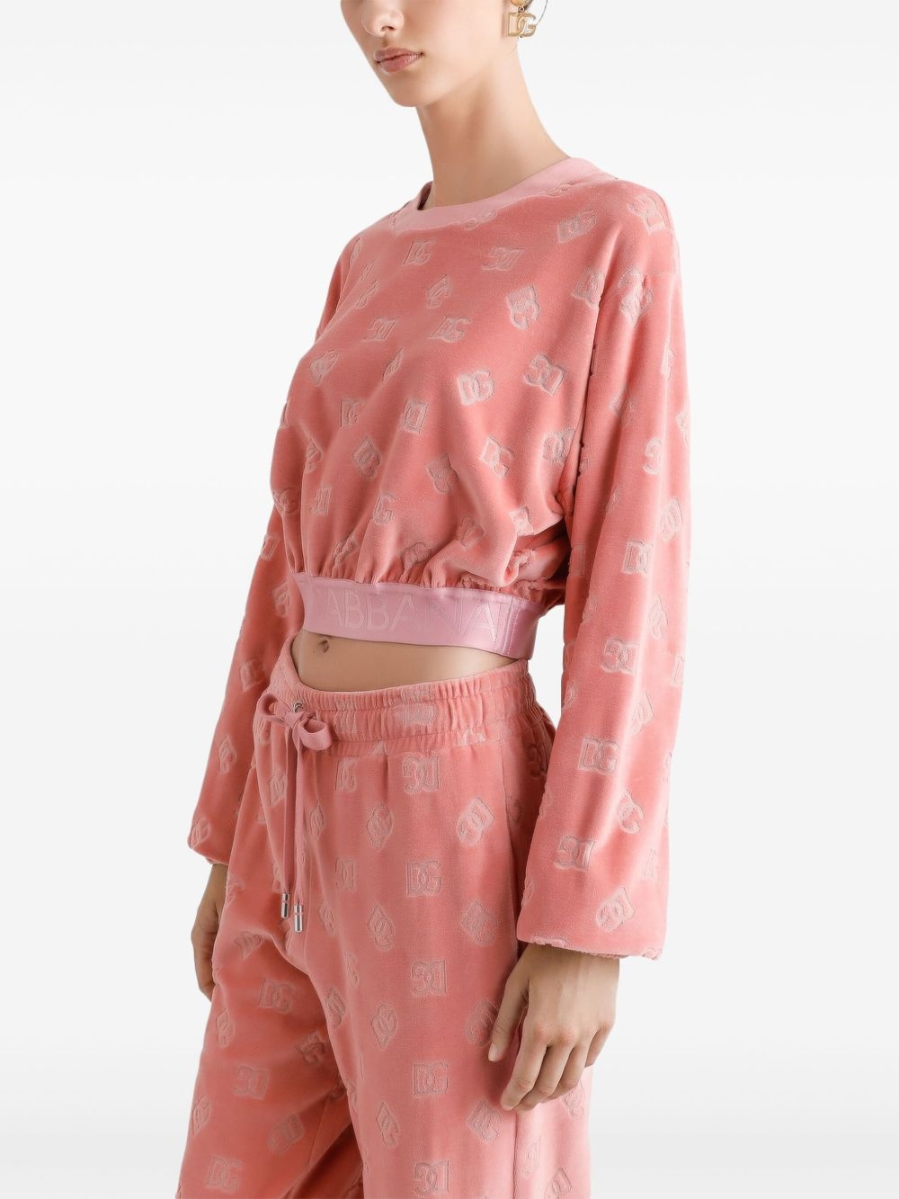 monogram-jacquard sweatshirt - 4