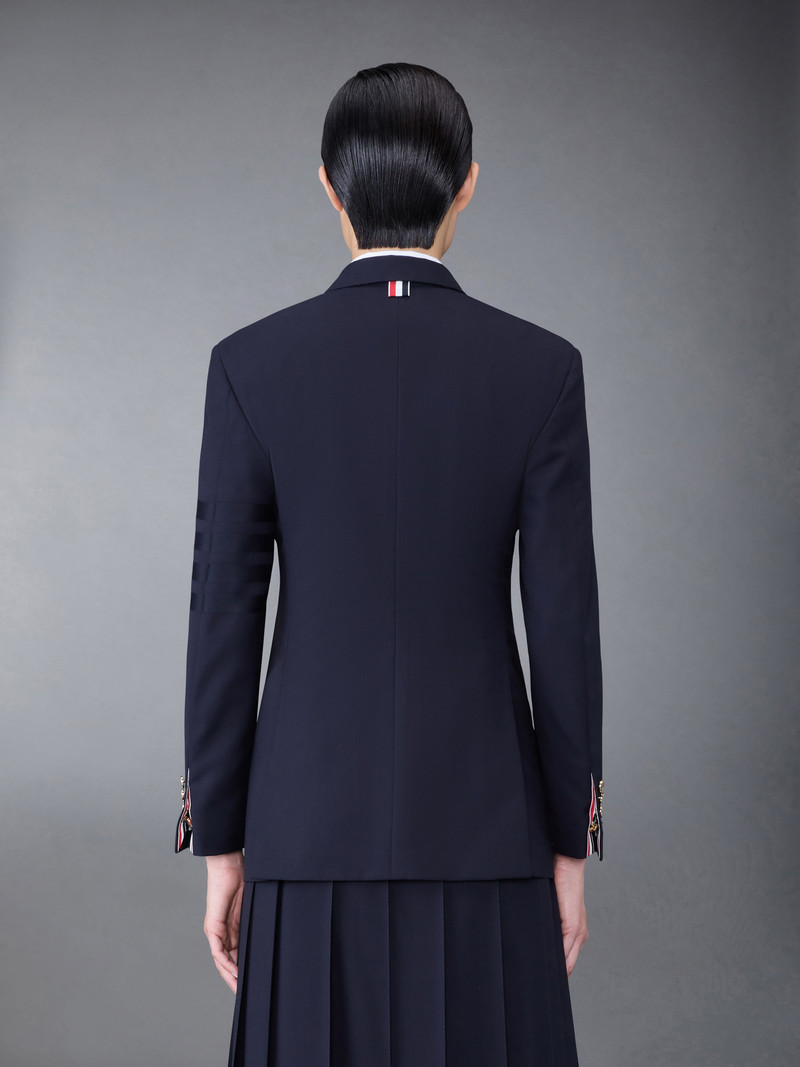 Thom Browne PLAIN WEAVE 4-BAR ELONGATED SINGLE BUTTON SPORT COAT outlook