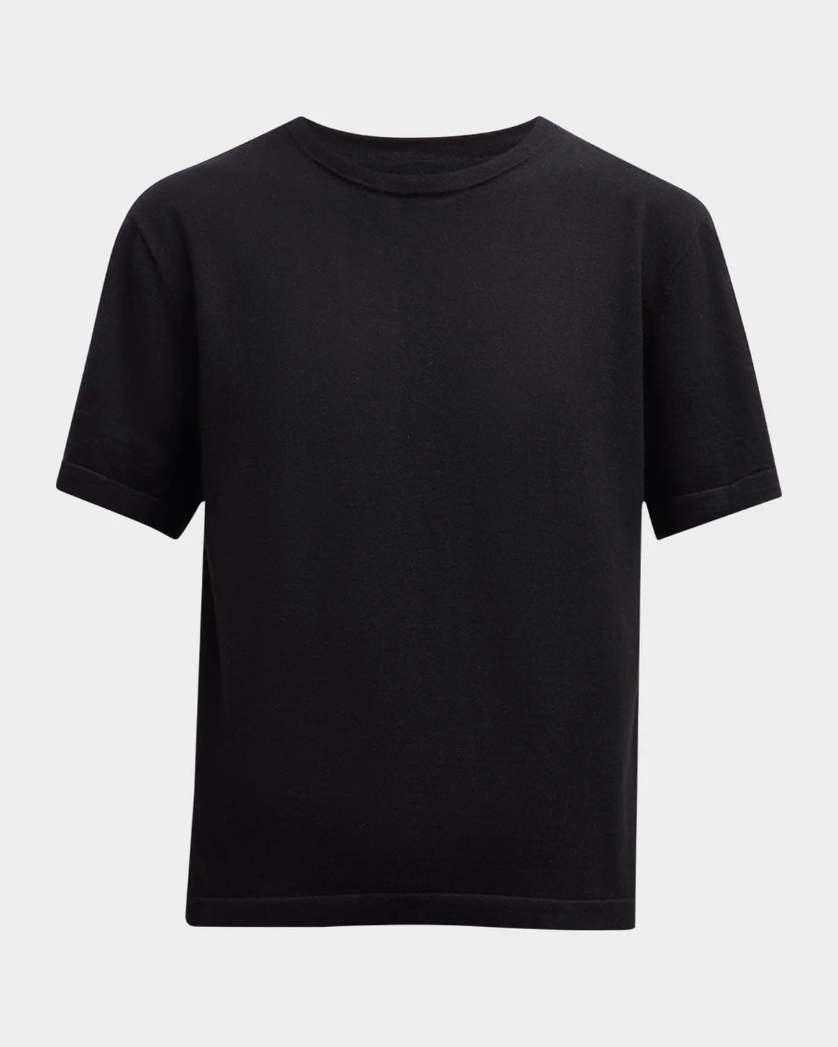 Cotton Cashmere Crewneck T-Shirt - 1