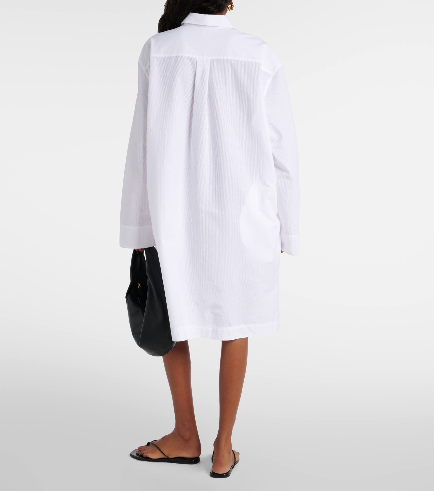 Oversized cotton shirt dress - 3