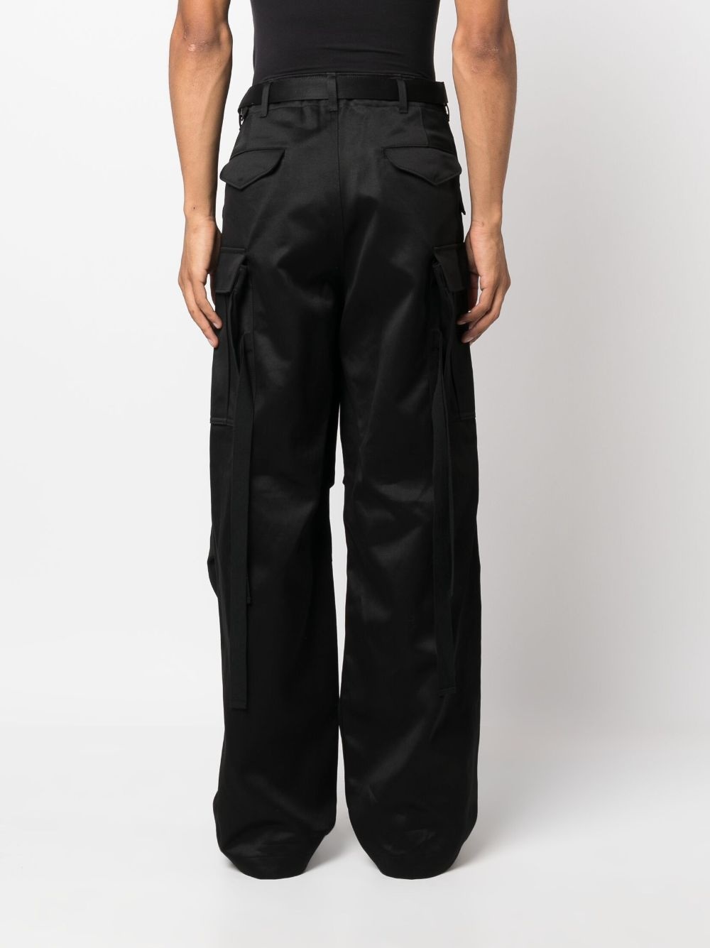 straight-leg cargo-pocket trousers - 4