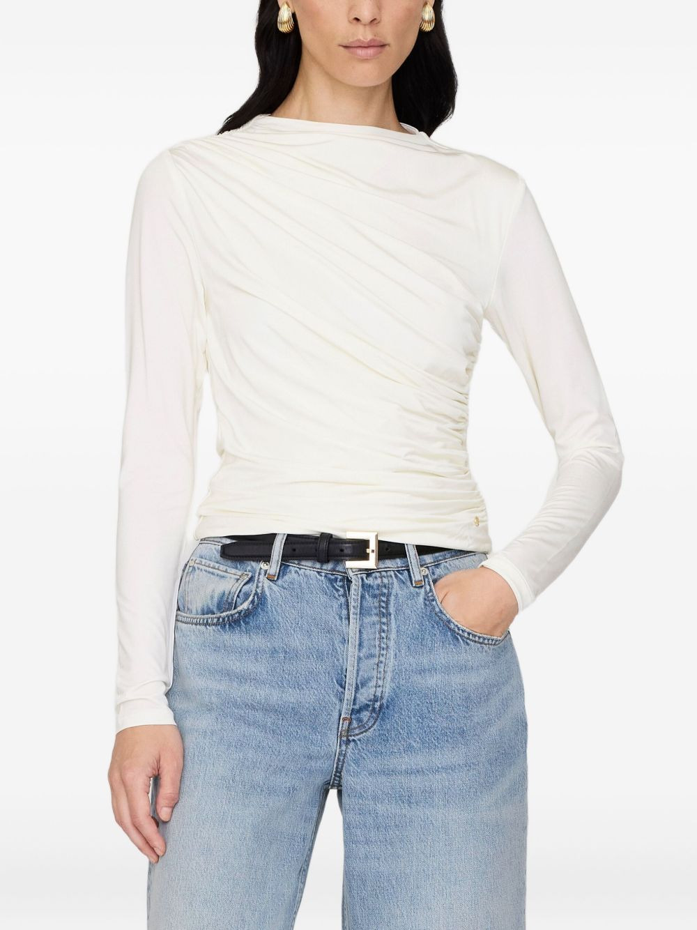 Bray draped long-sleeve top - 3