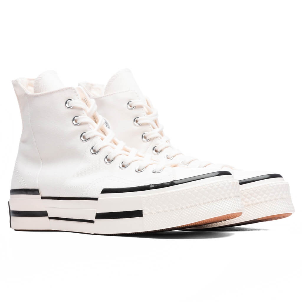 CONVERSE CHUCK '70 HI PLUS - EGRET/BLACK/EGRET - 2