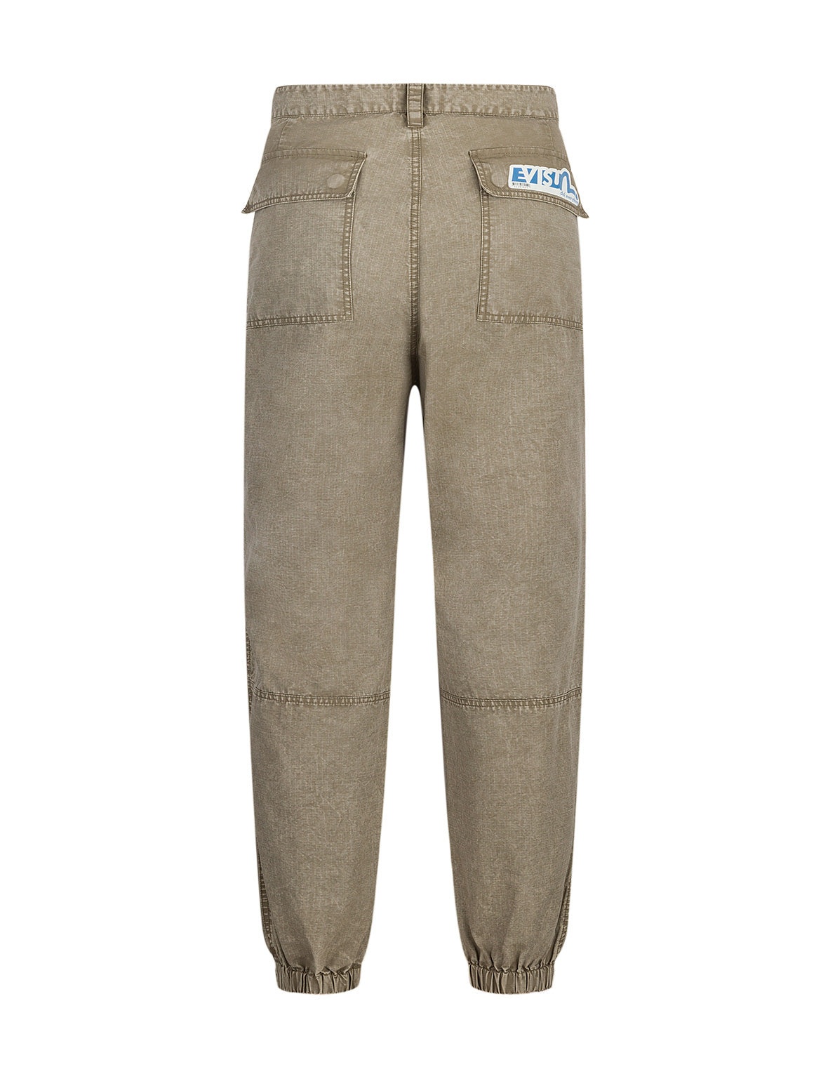 Seagull and Kamon Embroidery Straight Fit Woven Joggers - 13