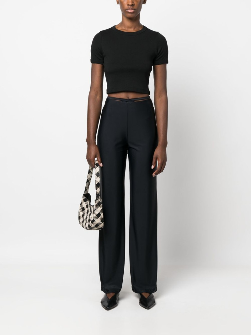 FLORE FLORE Car cropped organic cotton T-shirt outlook