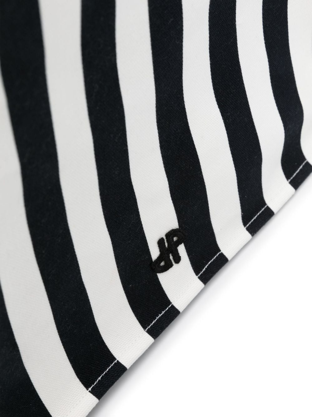 large JP striped tote bag - 4