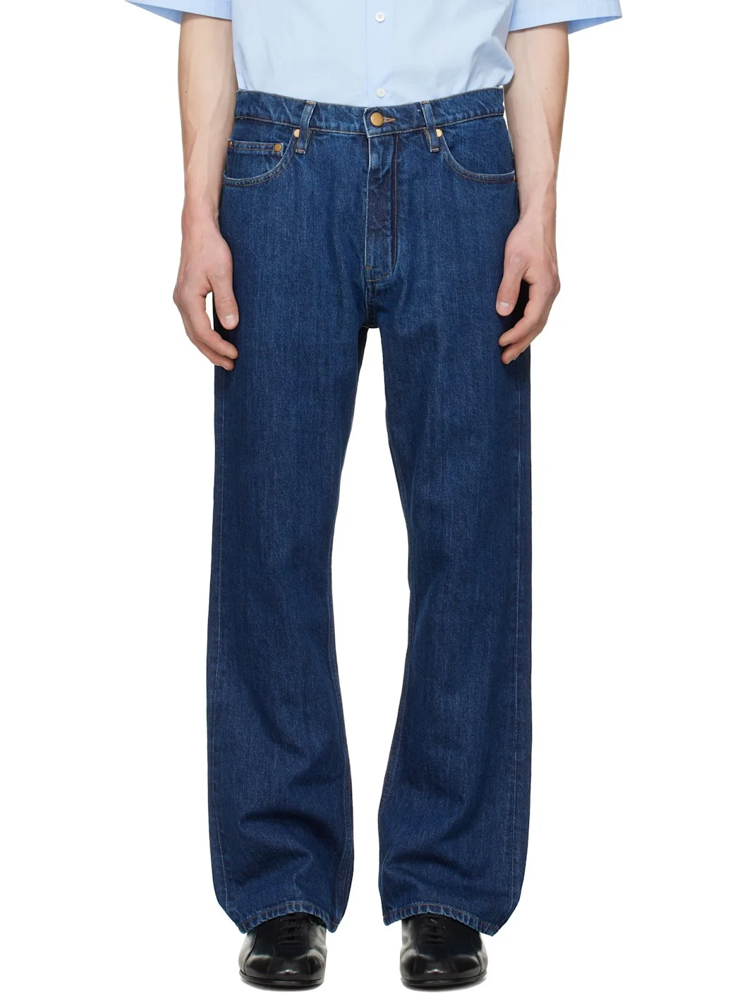 Blue Regular Denim Jeans - 1