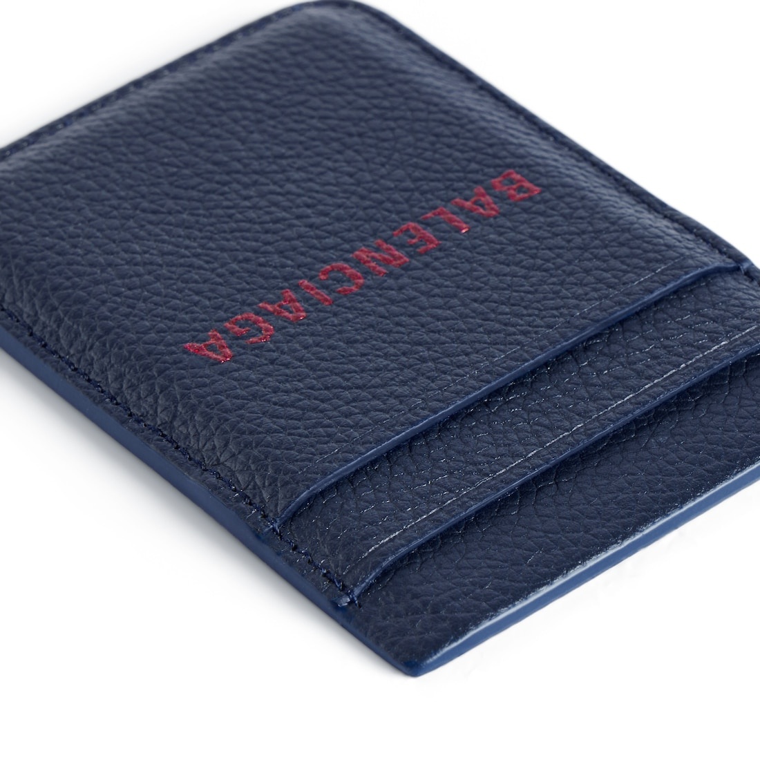 Men's Cash Magnet Card Holder  in Navy/burgundy - 2