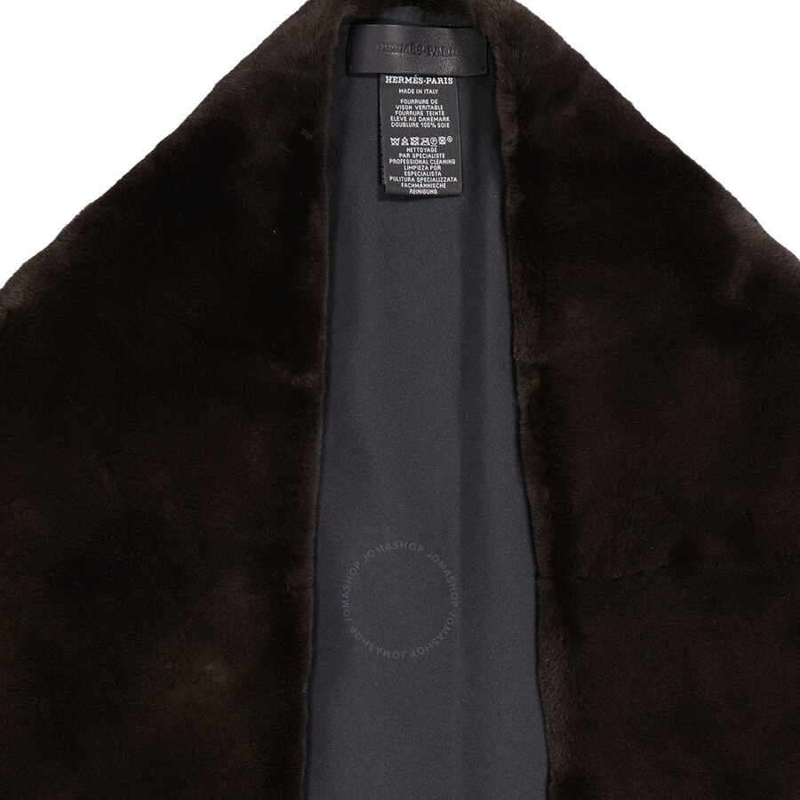 Hermes Exceptionals Vison Et Soie Cape - 5