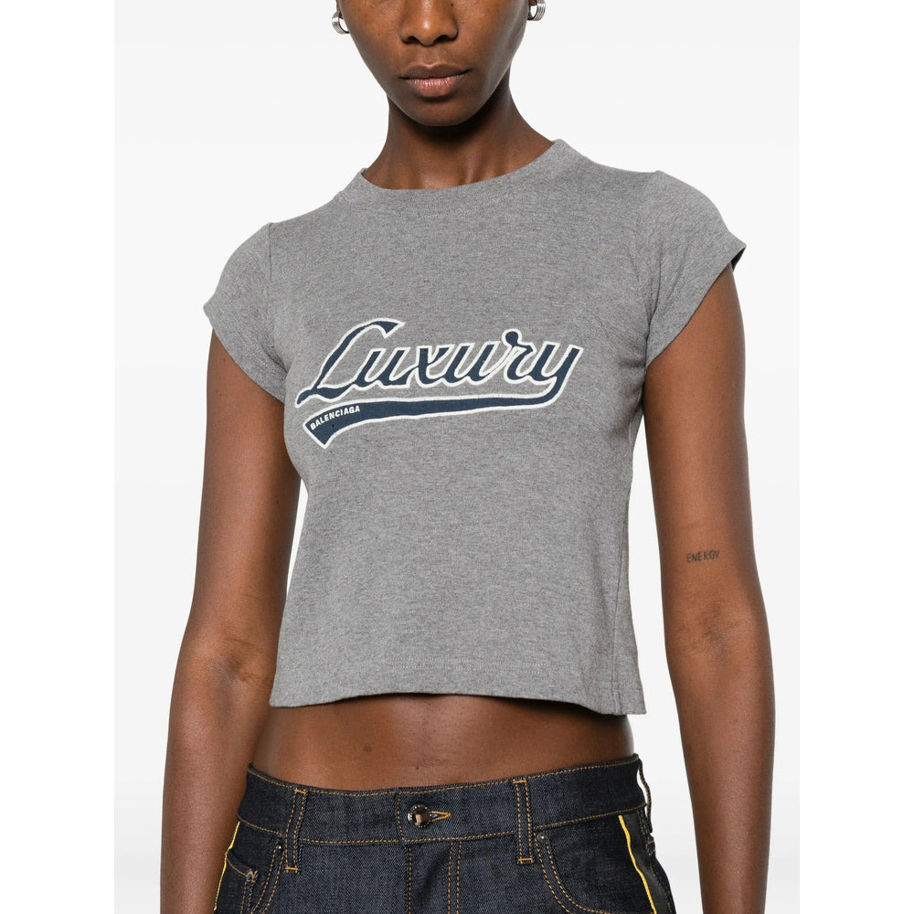 Balenciaga Grey Tops - T-Shirts & Jerseys Women - 5