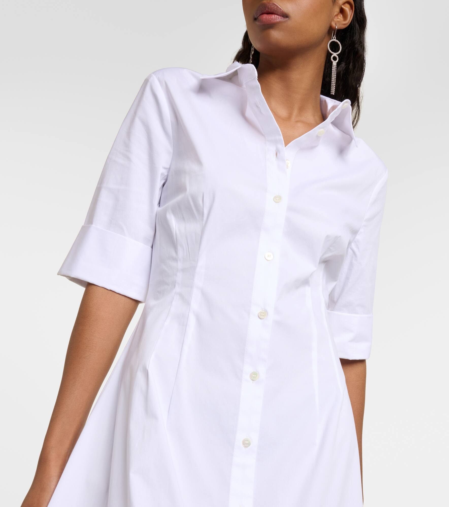 Joan cotton poplin shirt dress - 4