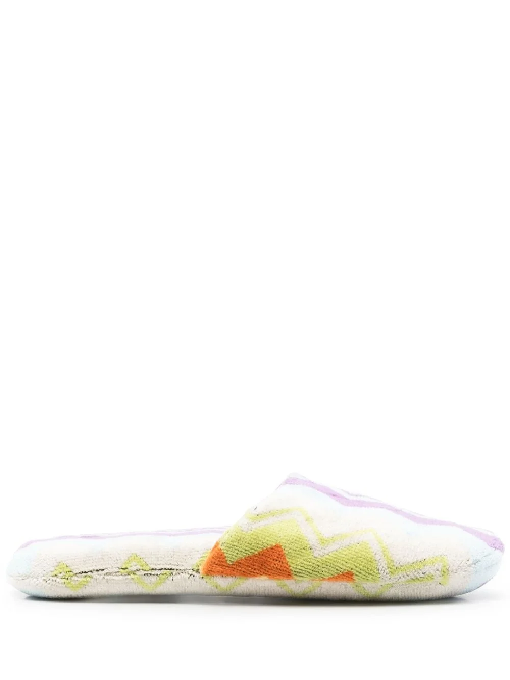 zigzag-print slippers - 1