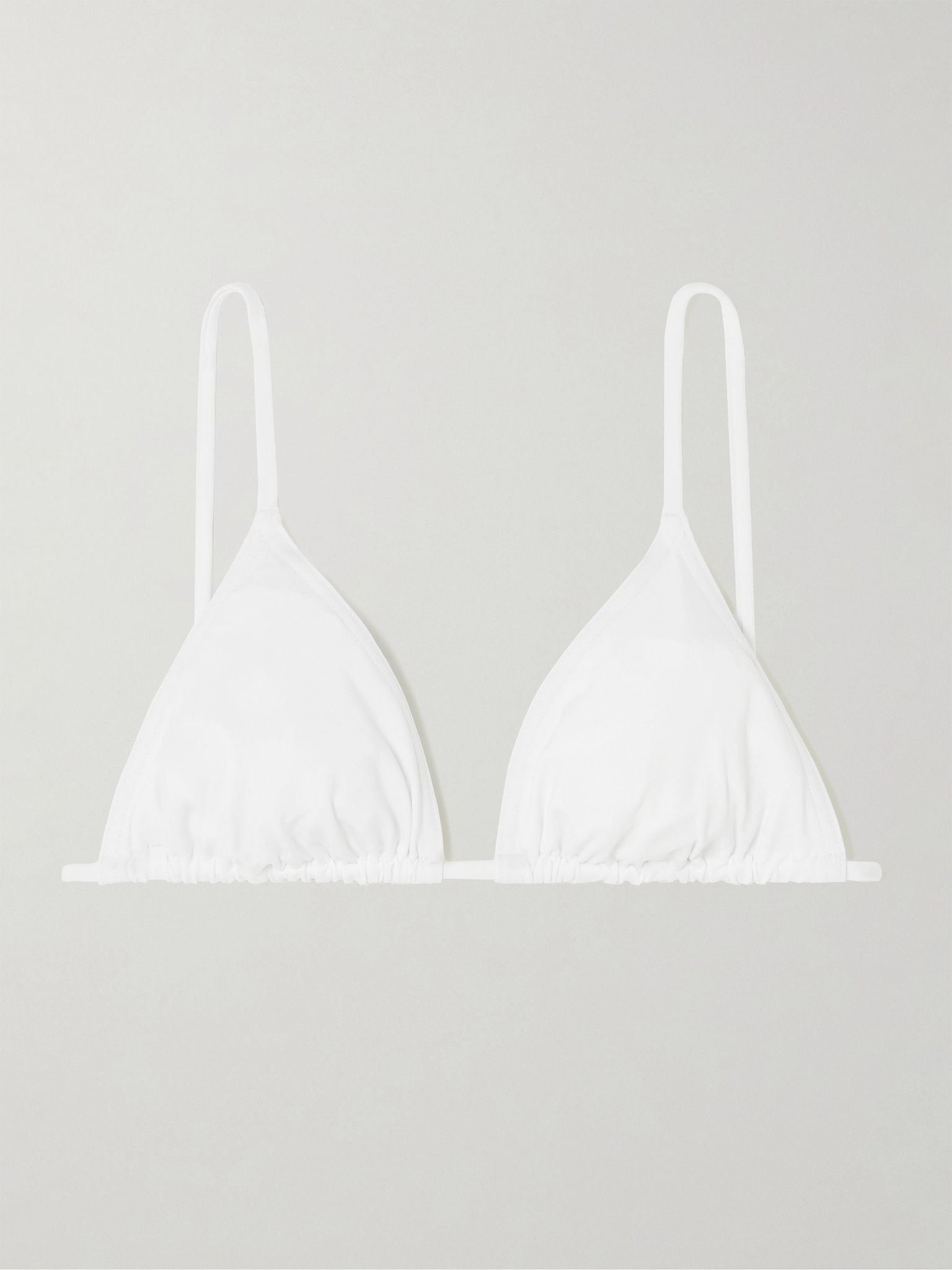 Les Essentiels Mouna triangle bikini top White - 1